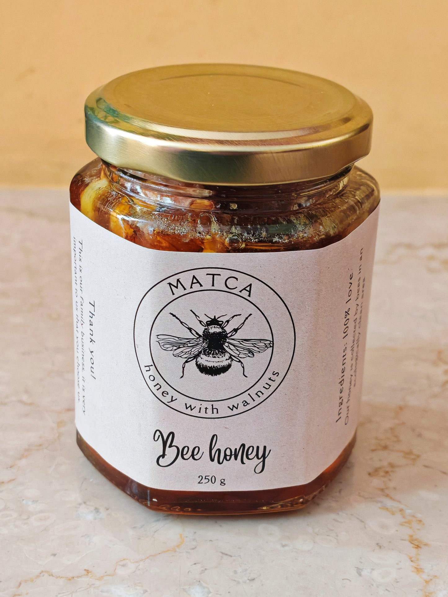Honey with walnut 250 gr